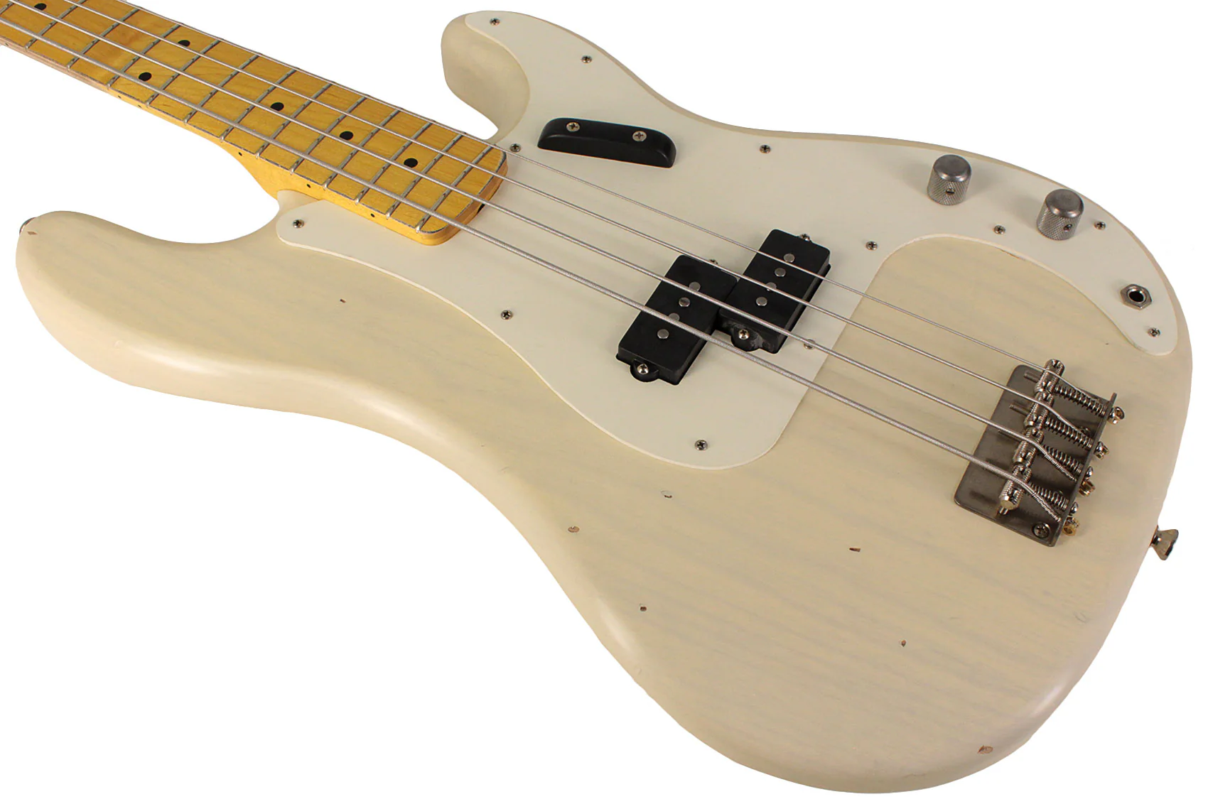Nash PB57 Bass Guitar, Mary Kaye White, Light Aging - Image 4