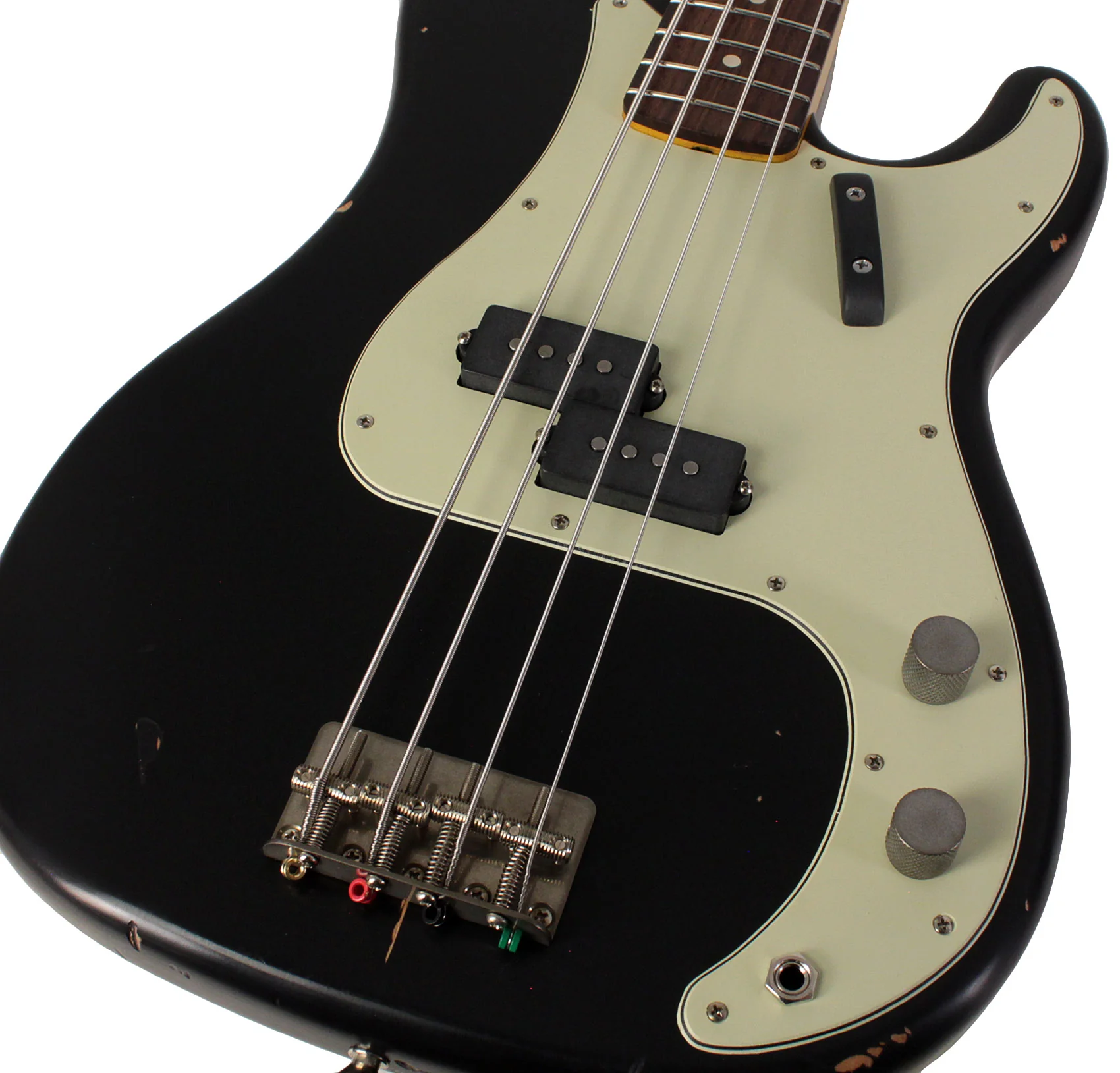 Nash PB63 Bass Guitar, Black, Light Aging - Image 3