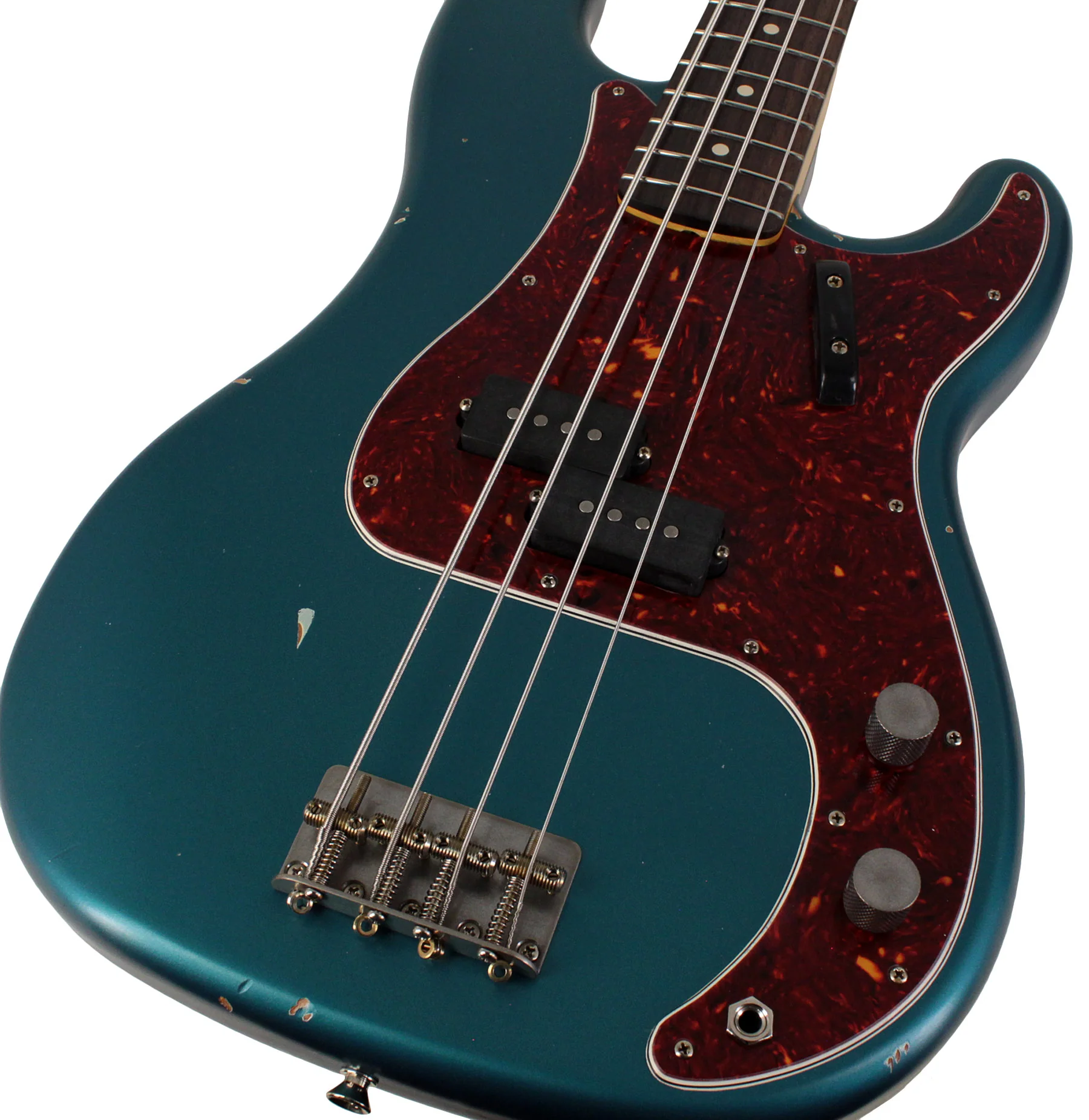 Nash PB63 Bass Guitar, Ocean Turquoise Metallic, Light Aging - Image 3