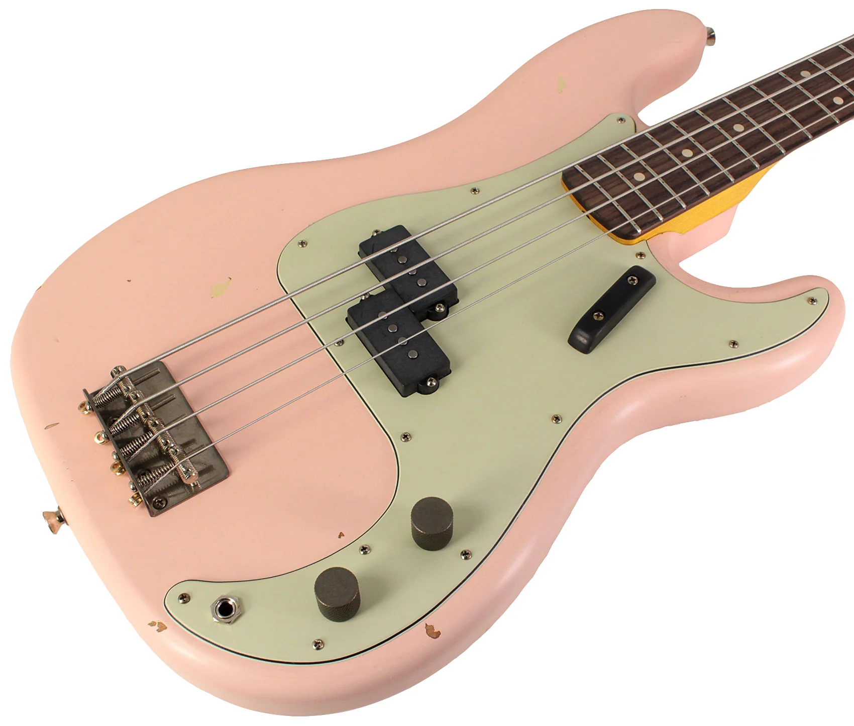Nash PB63 Bass Guitar, Shell Pink, Light Aging - Image 2