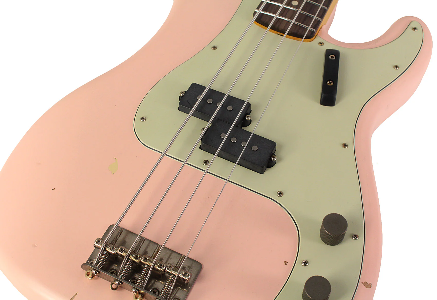 Nash PB63 Bass Guitar, Shell Pink, Light Aging - Image 3
