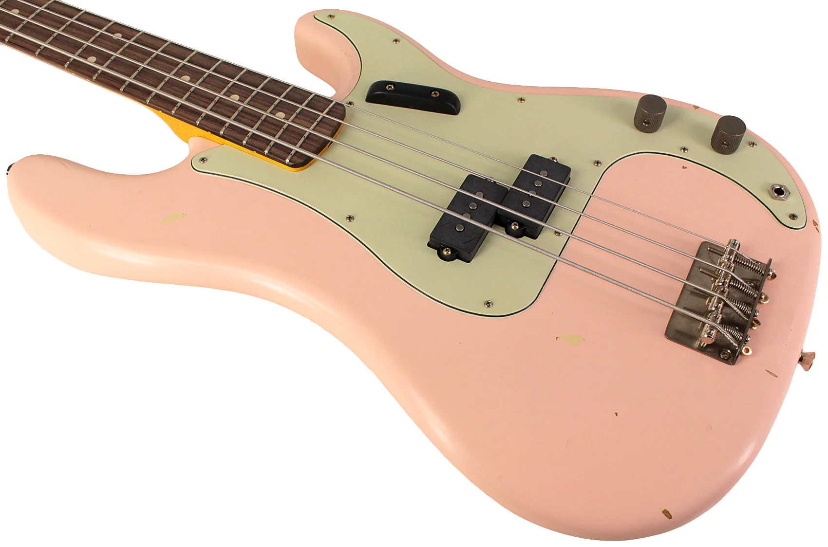 Nash PB63 Bass Guitar, Shell Pink, Light Aging - Image 4