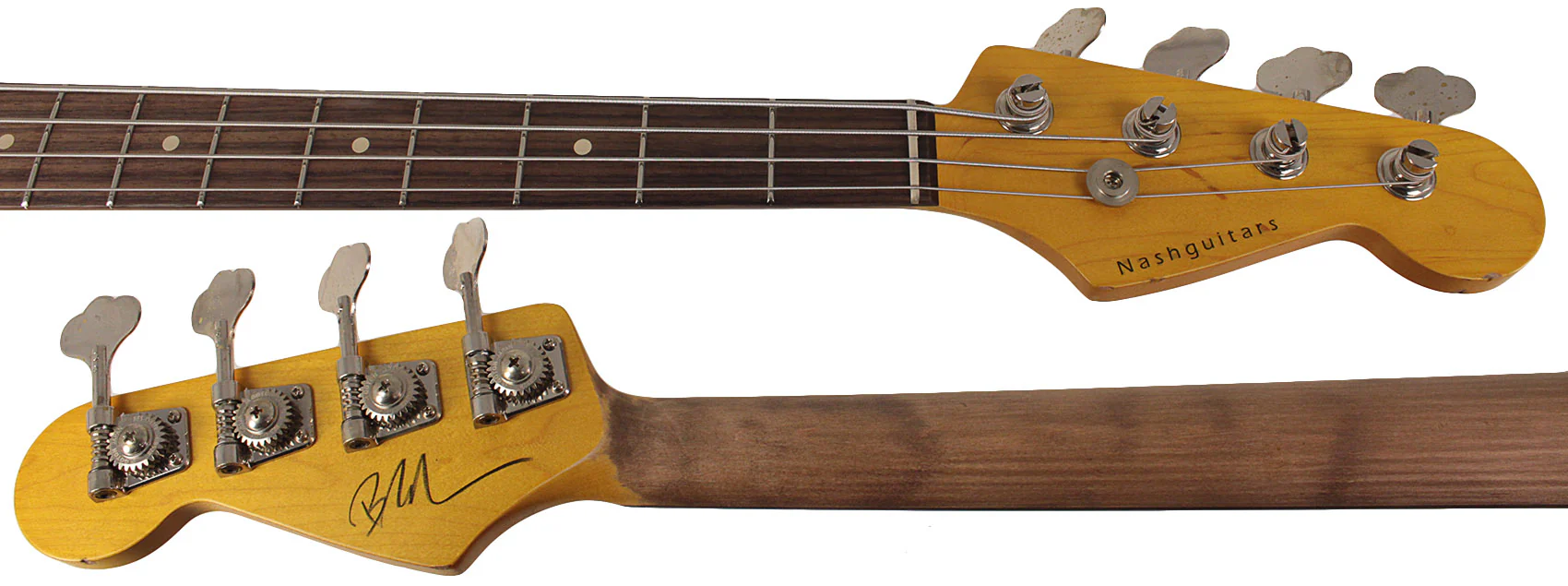 Nash PB63 Bass Guitar, Shell Pink, Light Aging - Image 8