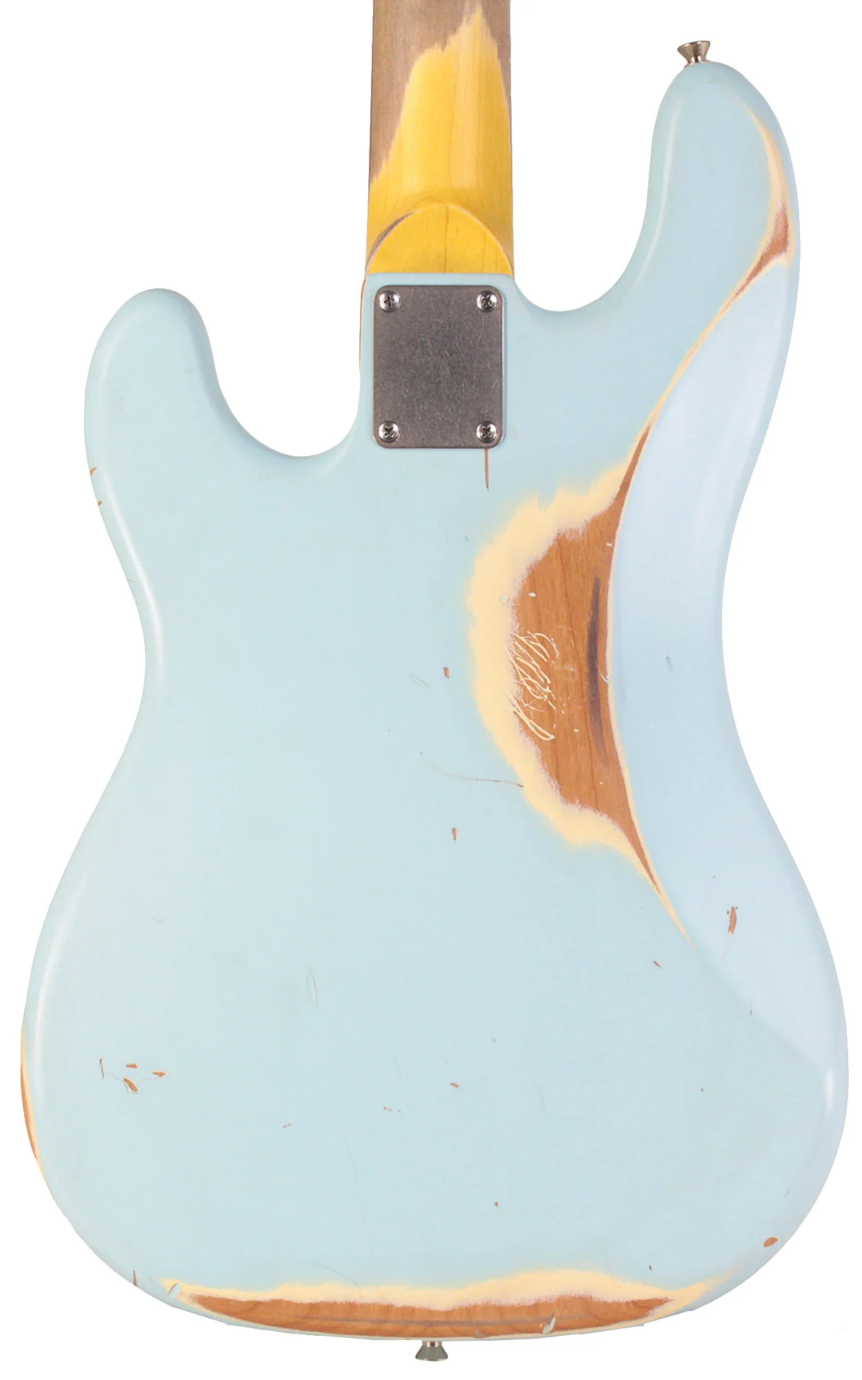 Nash PB63 Bass Guitar, Sonic Blue, Heavy Aging - Image 6