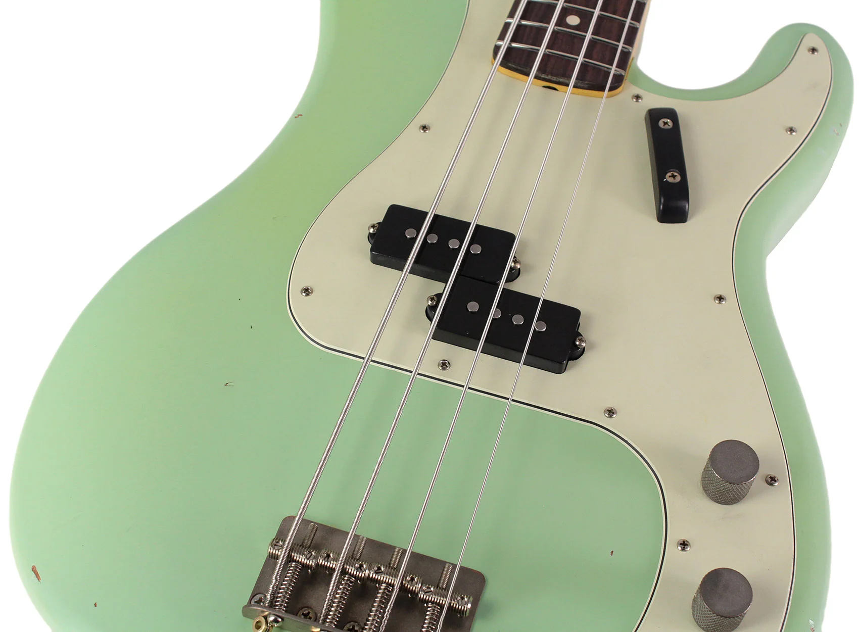 Nash PB63 Bass Guitar, Surf Green, Light Aging - Image 3