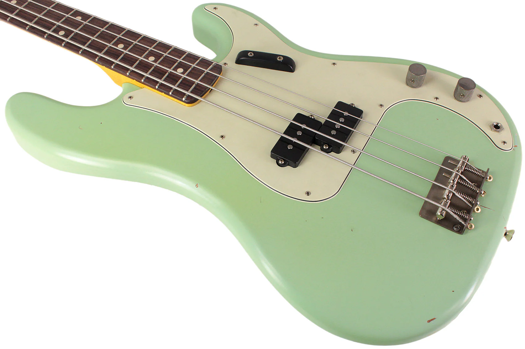 Nash PB63 Bass Guitar, Surf Green, Light Aging - Image 4