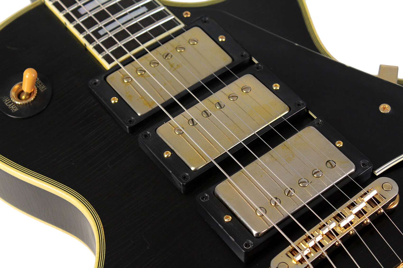 Nash Refinished Gibson Custom Shop Les Paul Custom Guitar, Black Beauty - Image 10