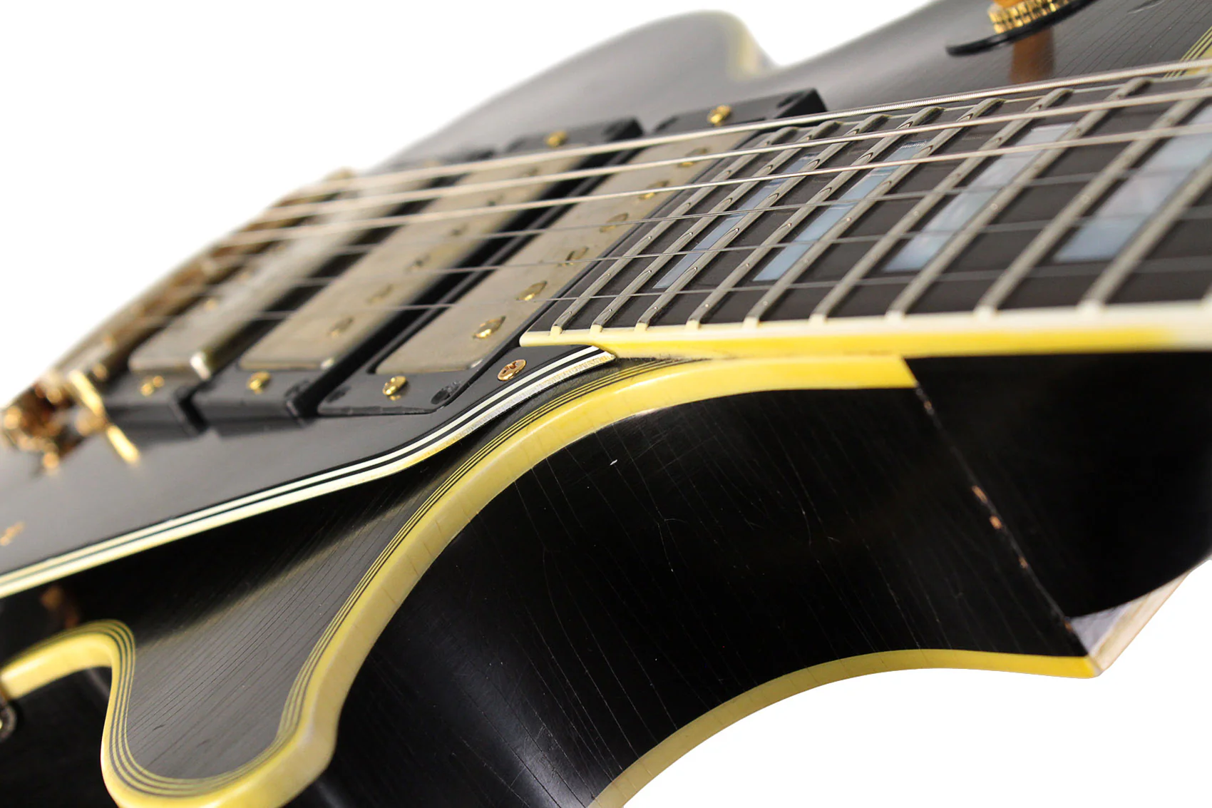 Nash Refinished Gibson Custom Shop Les Paul Custom Guitar, Black Beauty - Image 11