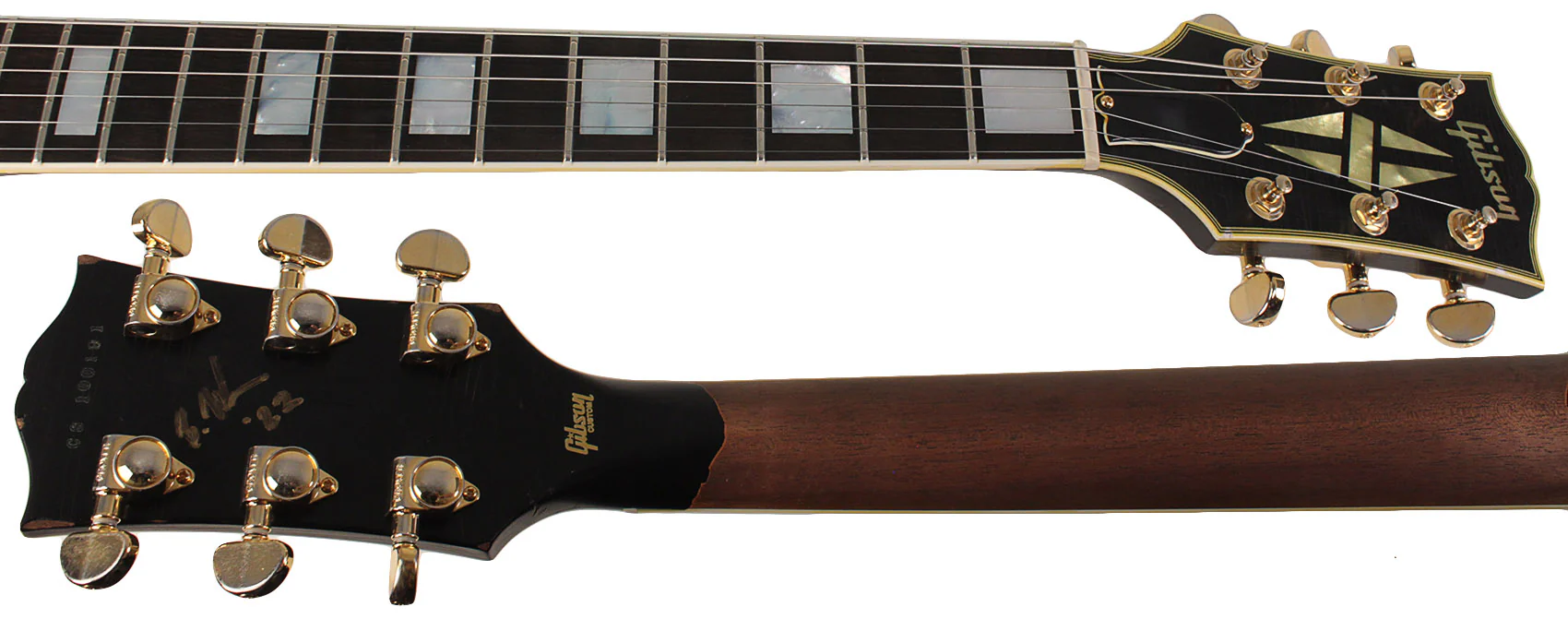 Nash Refinished Gibson Custom Shop Les Paul Custom Guitar, Black Beauty - Image 13