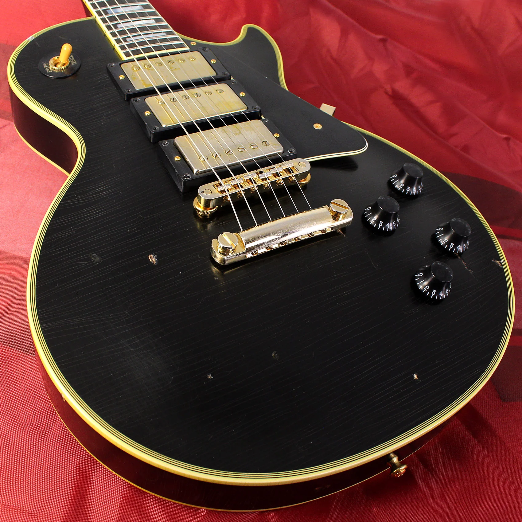 Nash Refinished Gibson Custom Shop Les Paul Custom Guitar, Black Beauty - Image 19