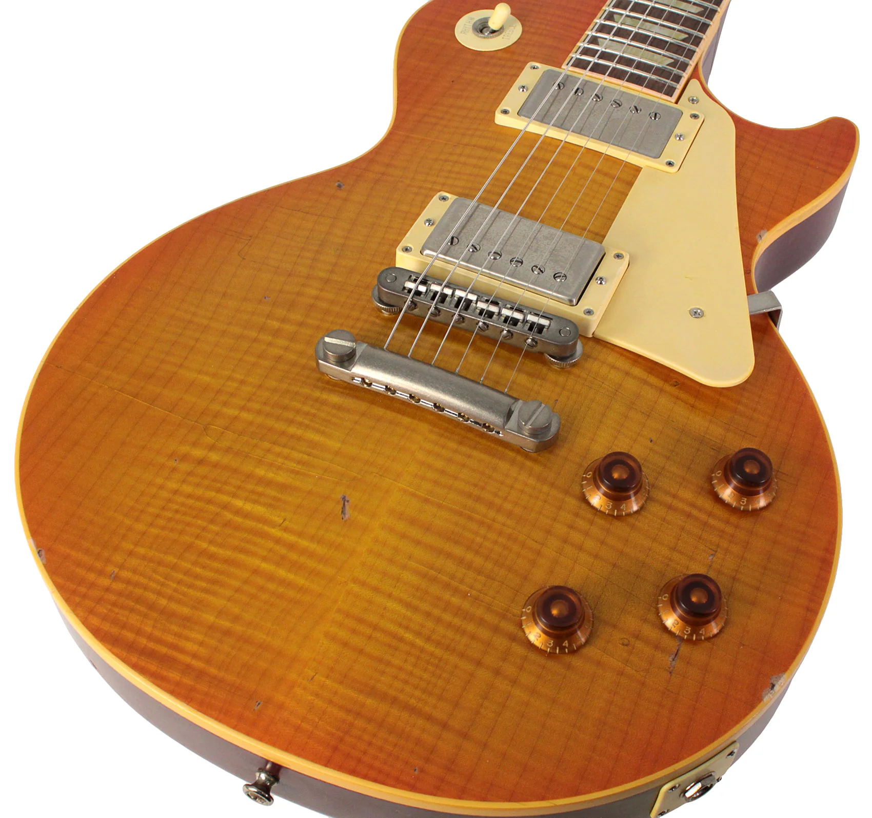 Nash Refinished Gibson Les Paul Guitar, Honeyburst - Image 3