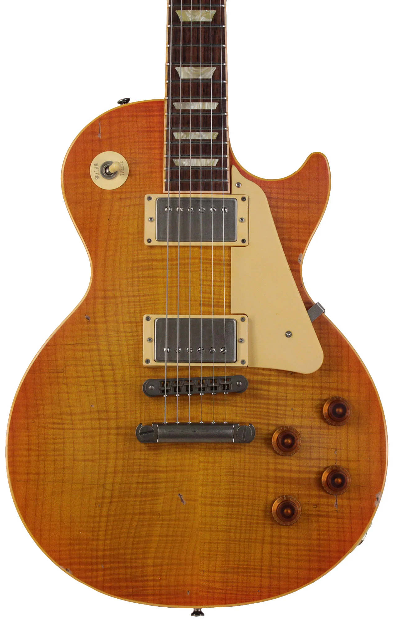 Nash Refinished Gibson Les Paul Guitar, Honeyburst - Image 6