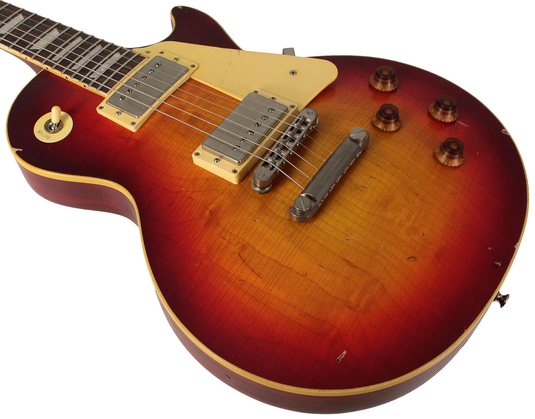 Nash Refinished Gibson Les Paul Guitar, Cherry Sunburst - Image 4
