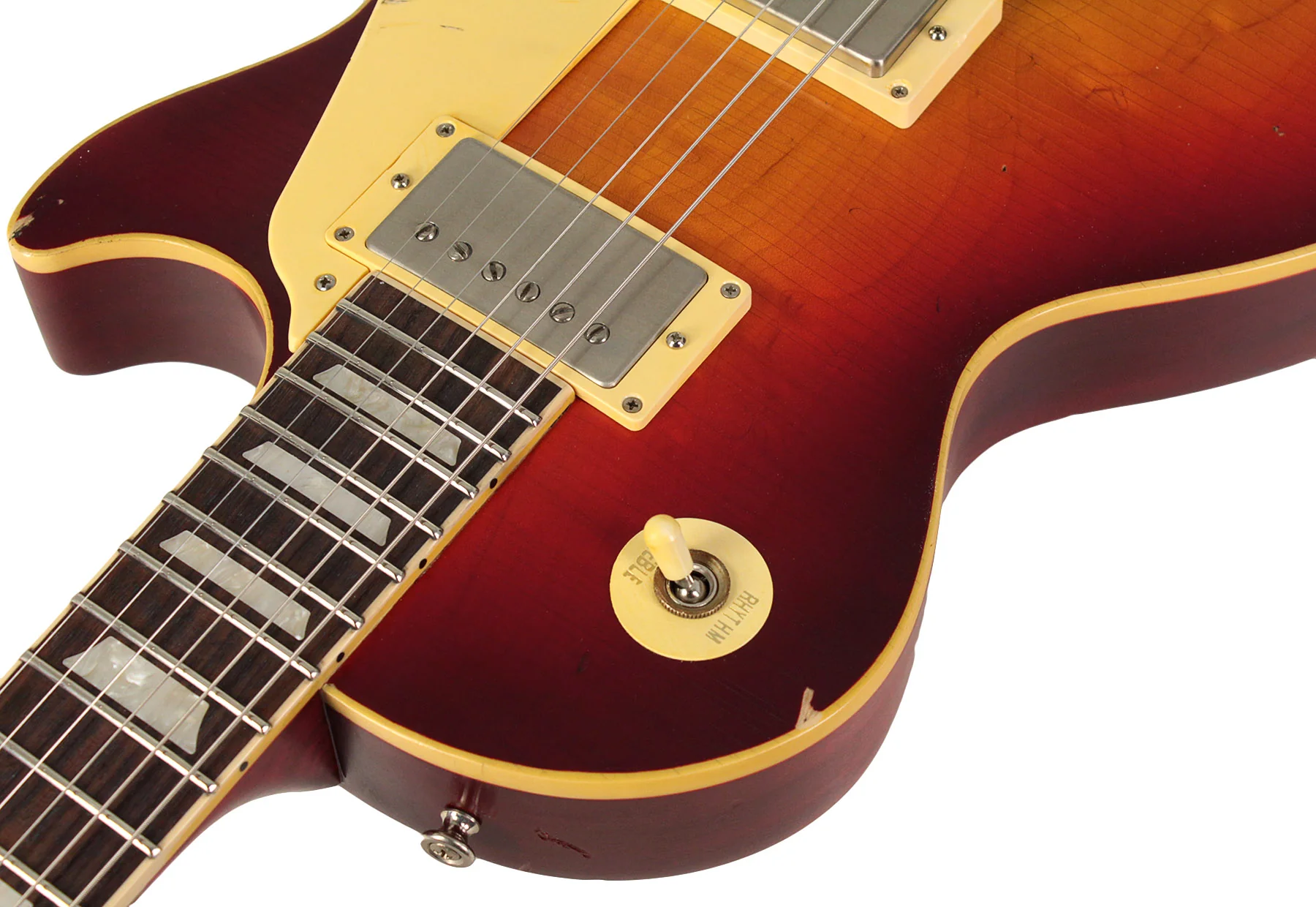 Nash Refinished Gibson Les Paul Guitar, Cherry Sunburst - Image 5