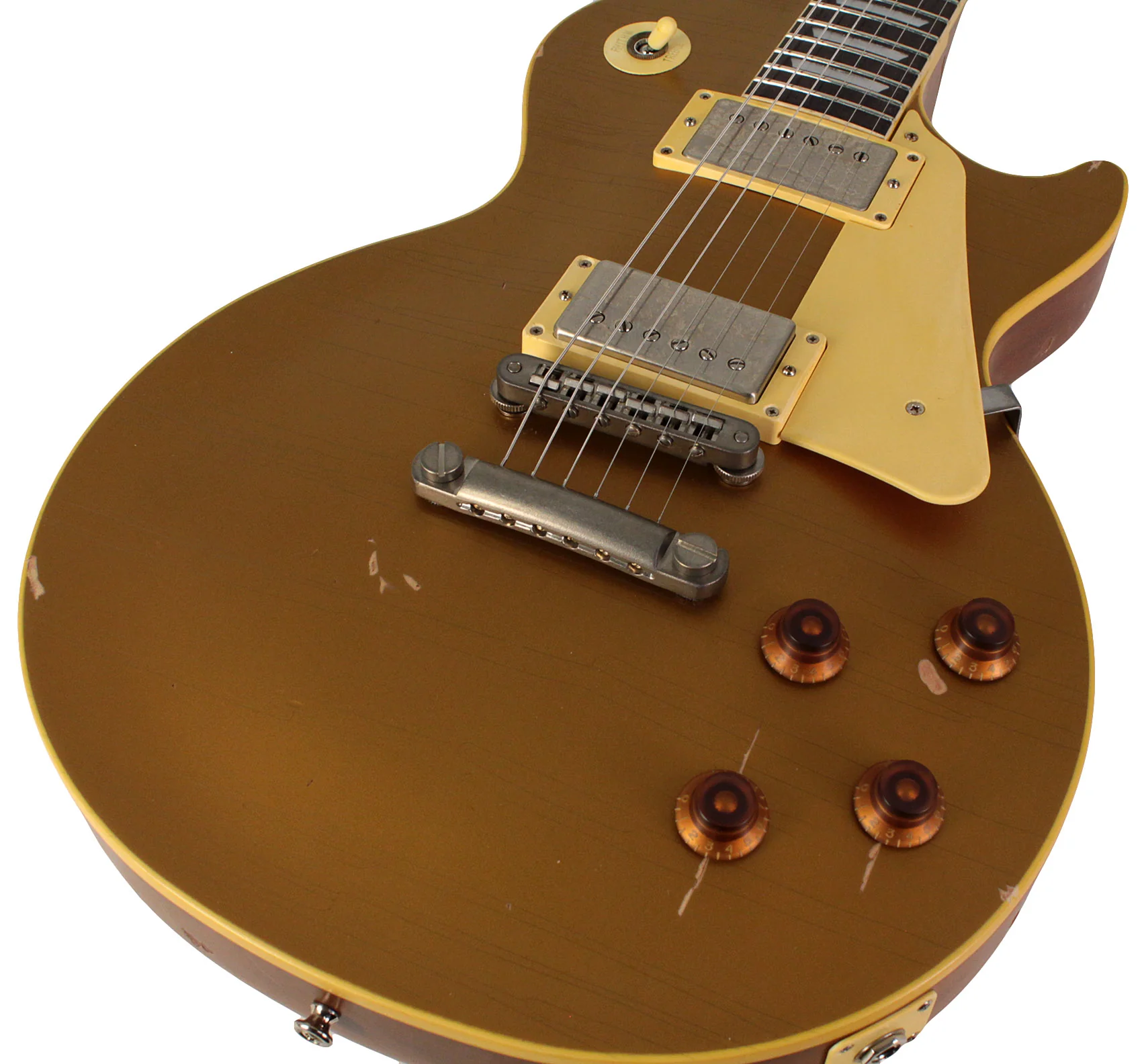 Nash Refinished Gibson Les Paul Guitar, Gold Top - Image 3