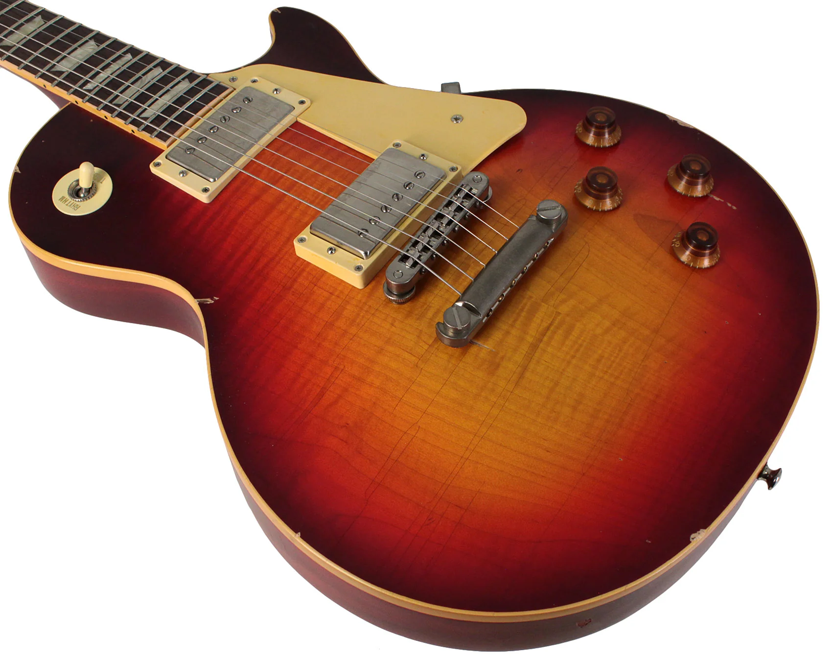 Nash Refinished Gibson Les Paul Guitar, Dark Burst - Image 4