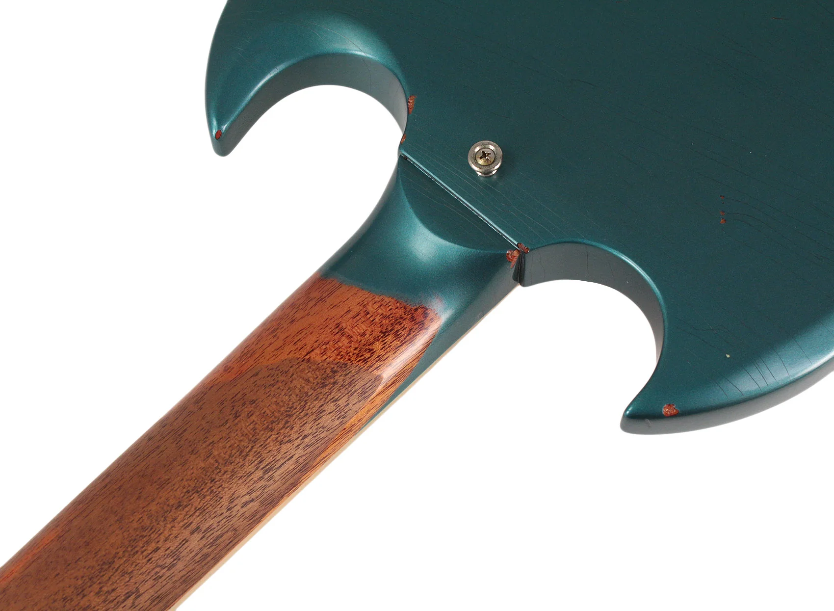 Nash Refinished Gibson SG Guitar - Ocean Turquoise - Image 10