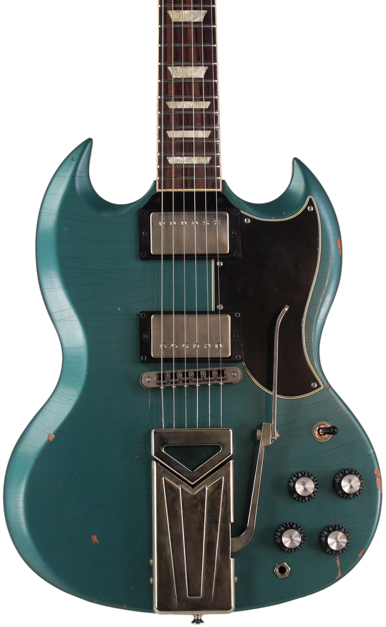 Nash Refinished Gibson SG Guitar - Ocean Turquoise - Image 8