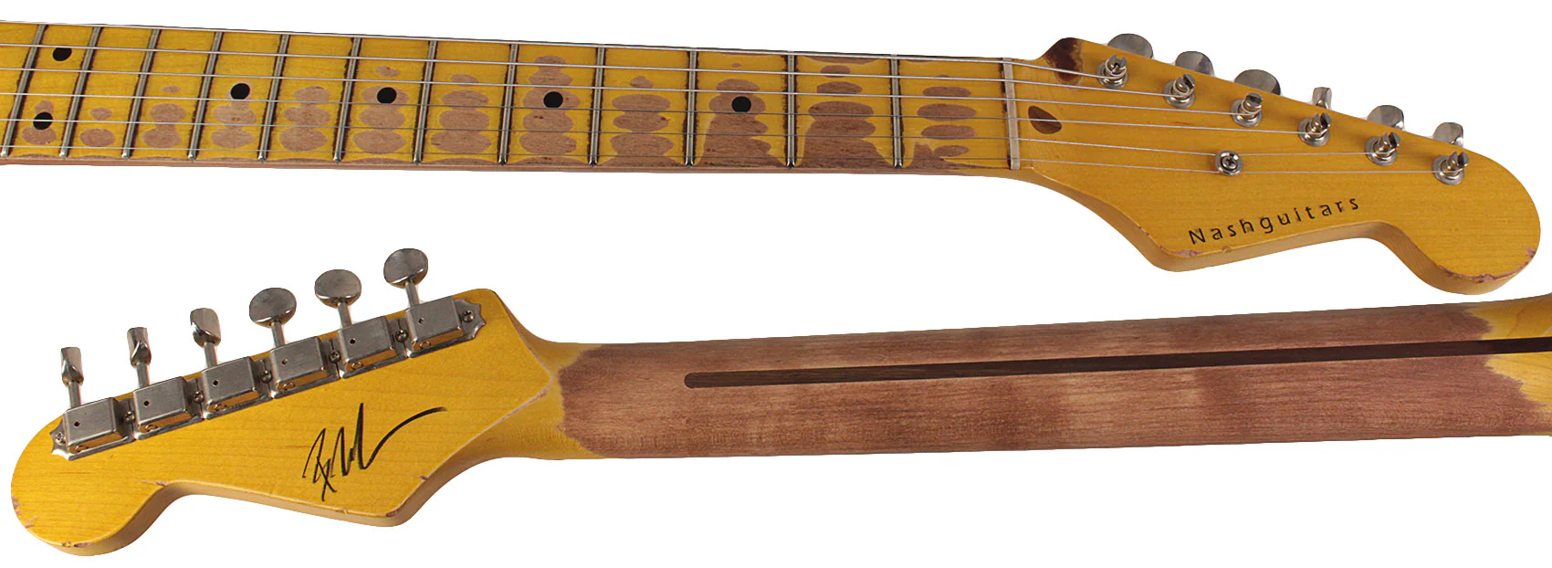 Nash S57 Guitar, 2-Tone Burst, Heavy Aging - Image 8