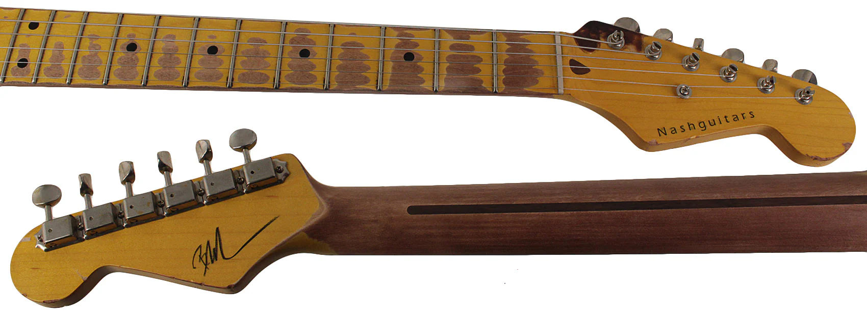 Nash S57 Guitar, 2-Tone Burst, Extra Heavy Aging - Image 8