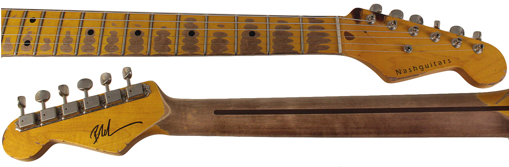 Nash S57 Guitar, 2-Tone Burst, Extra Heavy Aging - Image 8