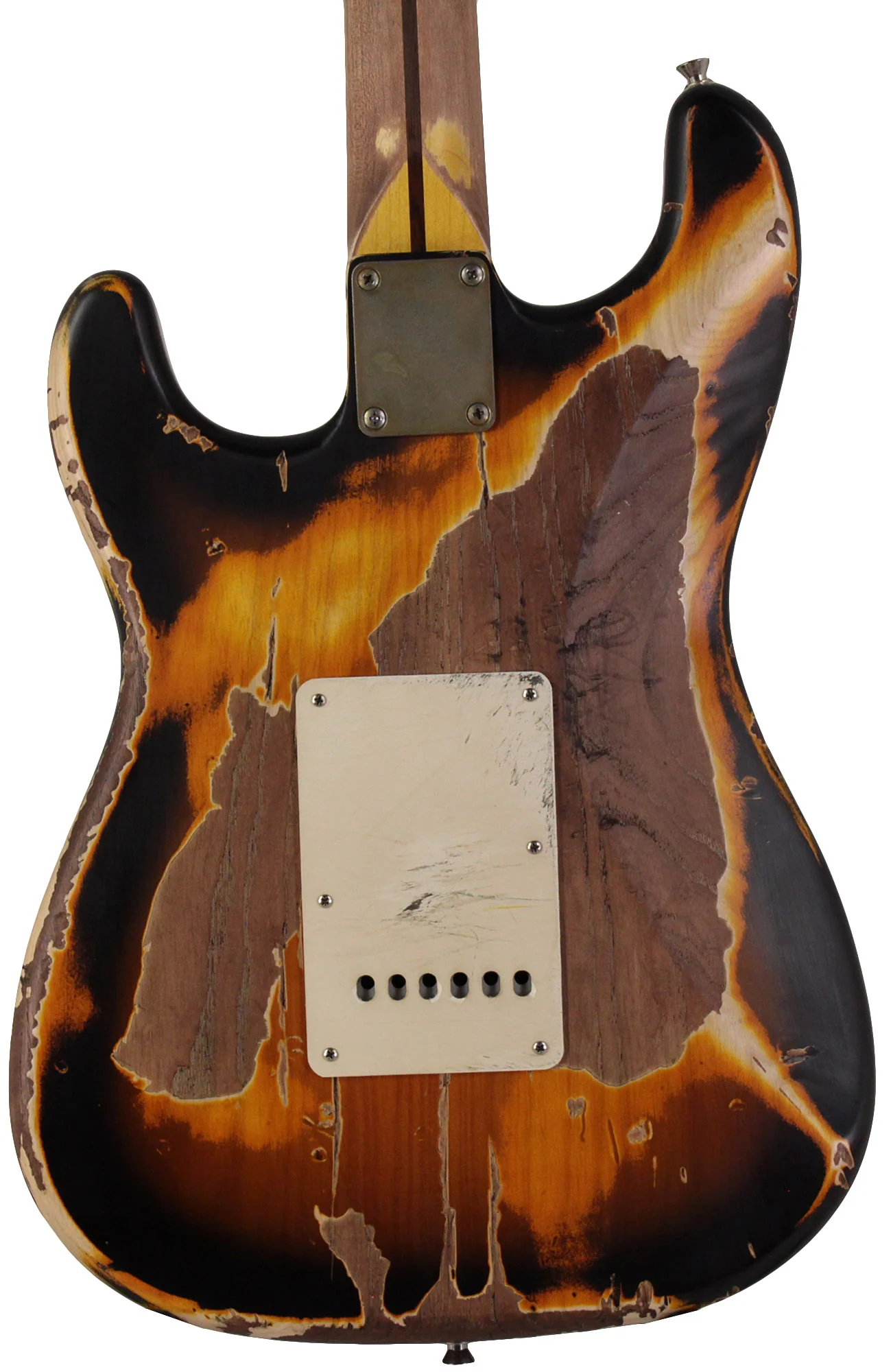 Nash S57 Guitar, 2-Tone Burst, Extra Heavy Aging, Gold Anodized Pickguard - Image 6