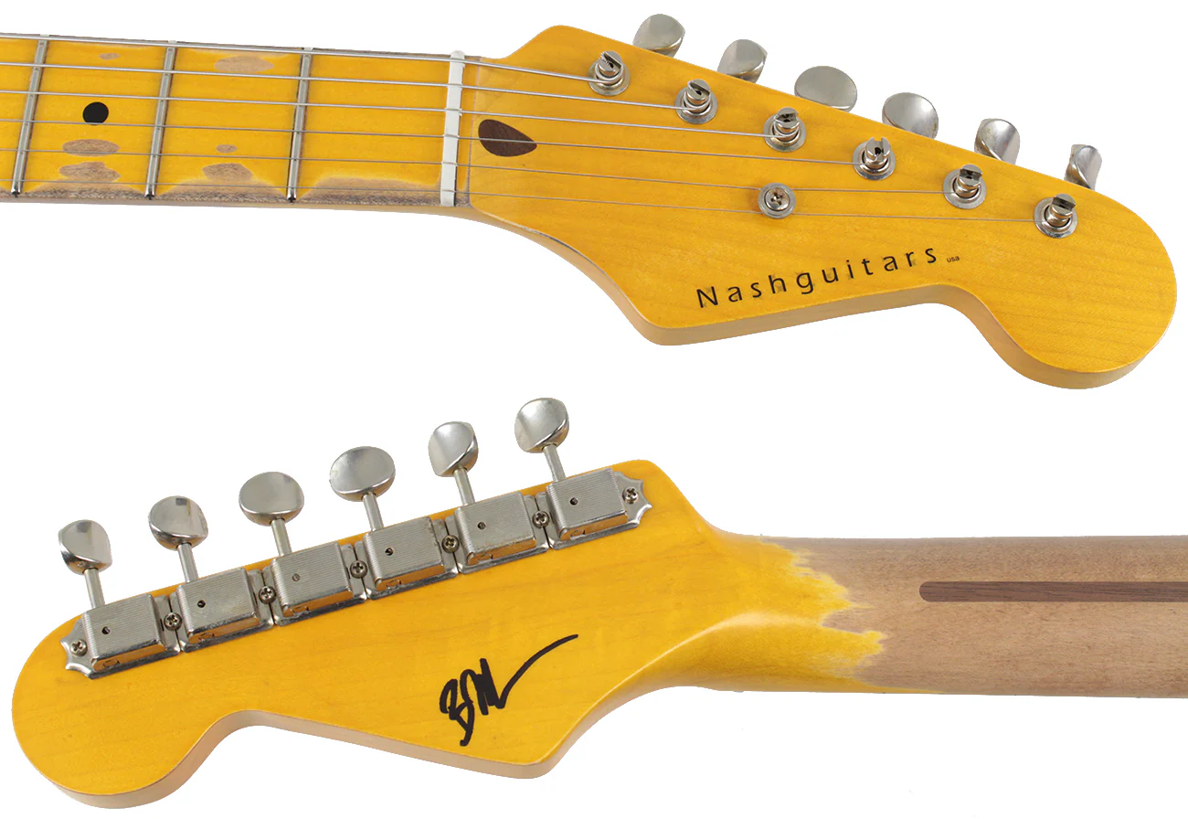 Nash S57 Guitar, 2-Tone Burst - Gold Anodized Pickguard - Image 8