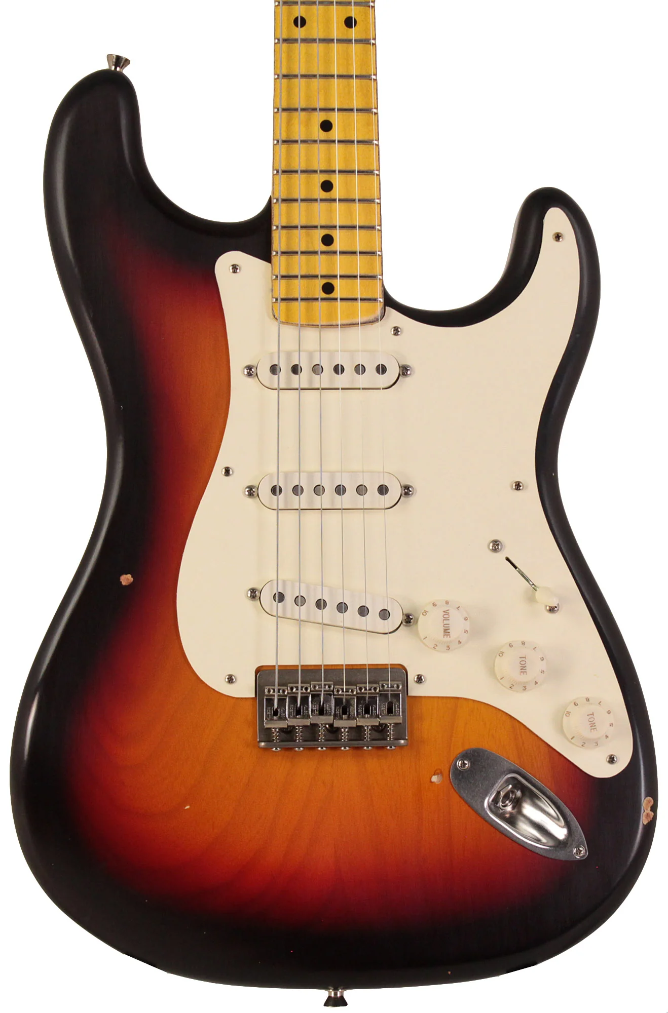 Nash S57 Guitar, 3 Tone Burst, Hard Tail, Light Aging - Image 5