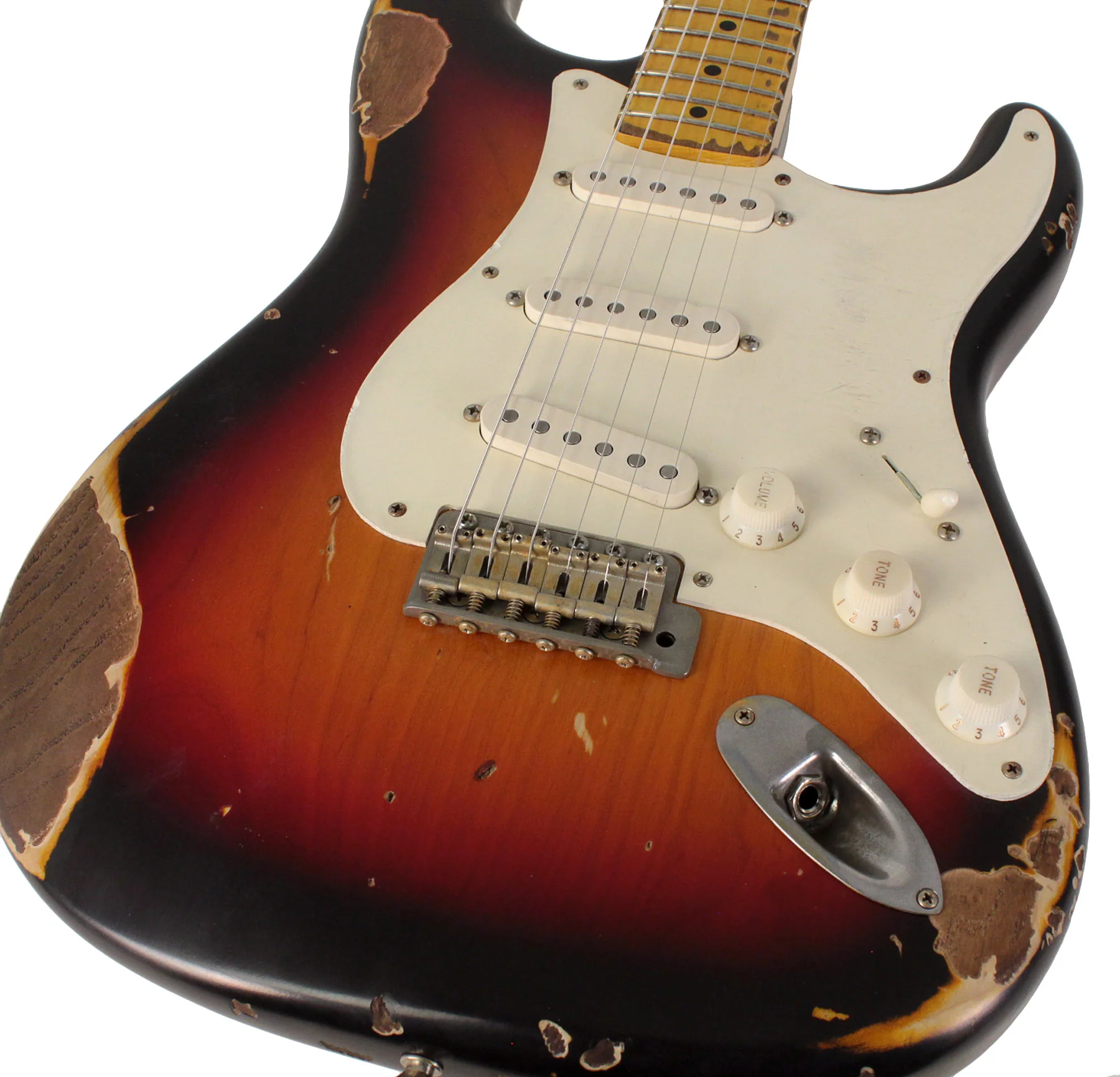 Nash S57 Guitar, 3-Tone Sunburst, Heavy Aging - Image 3