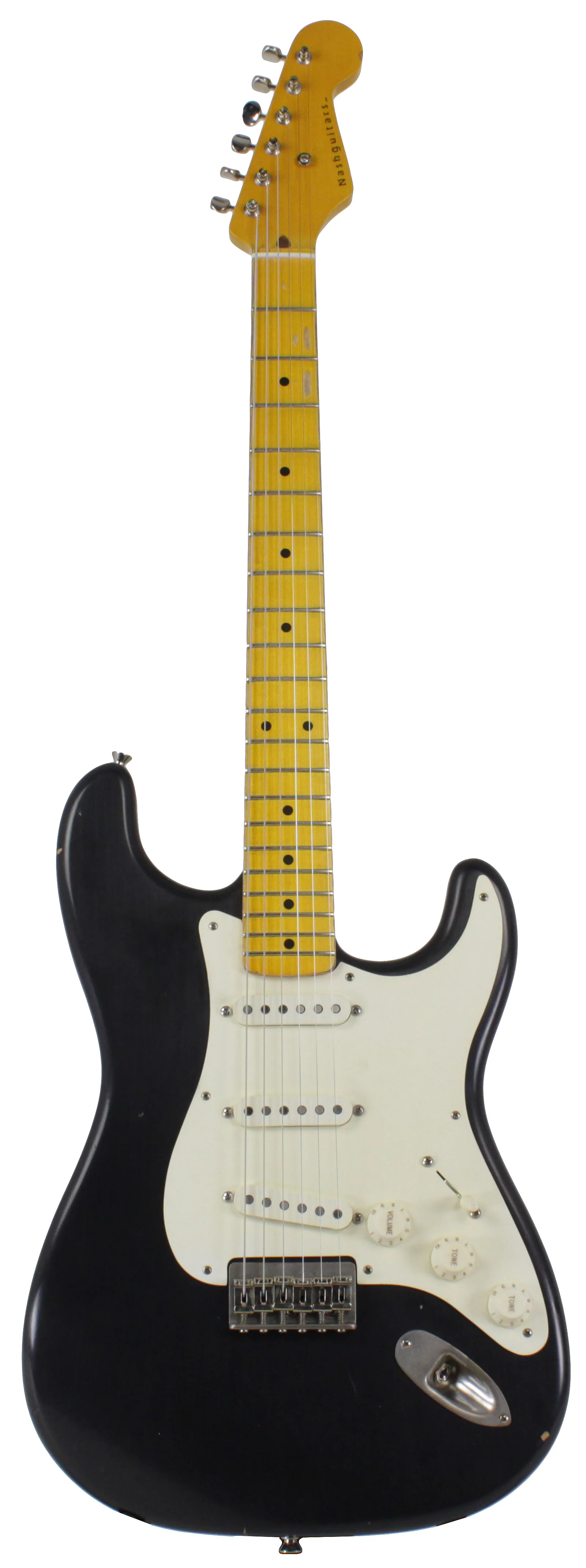 Nash S57 Guitar, Black, Hard Tail, Light Aging