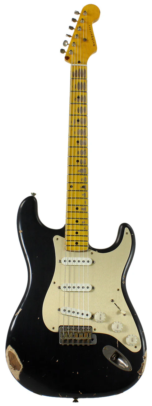 Nash S57 Guitar, Black w/ Gold Pickguard - Image 2