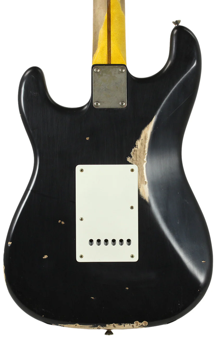 Nash S57 Guitar, Black w/ Gold Pickguard - Image 4