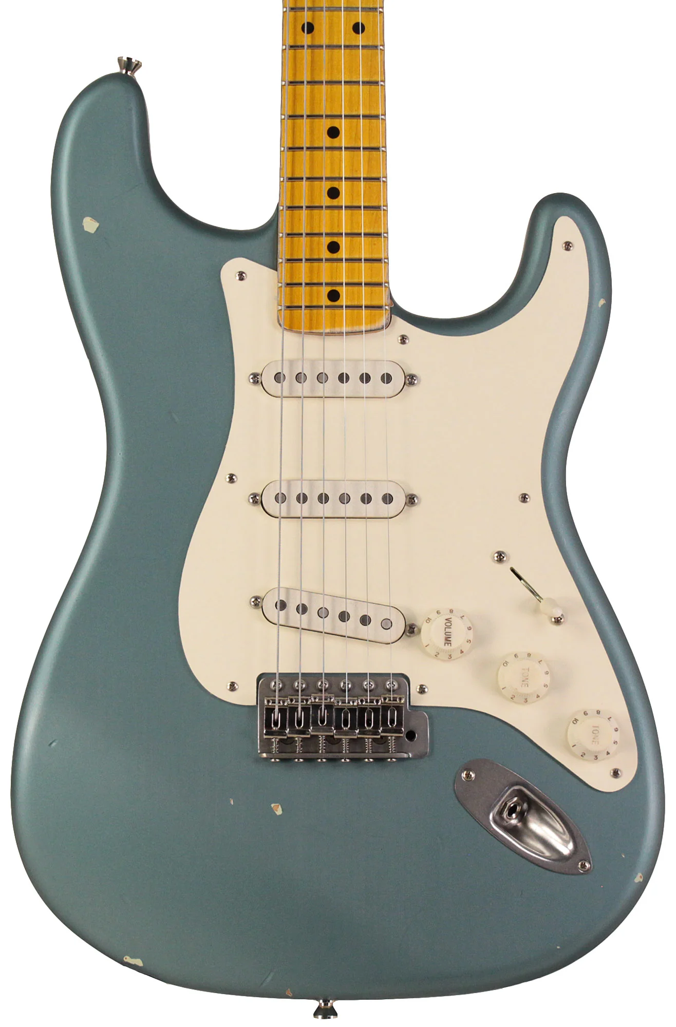 Nash S57 Guitar, Faded Ocean Turquoise Metallic, Light Aging - Image 3
