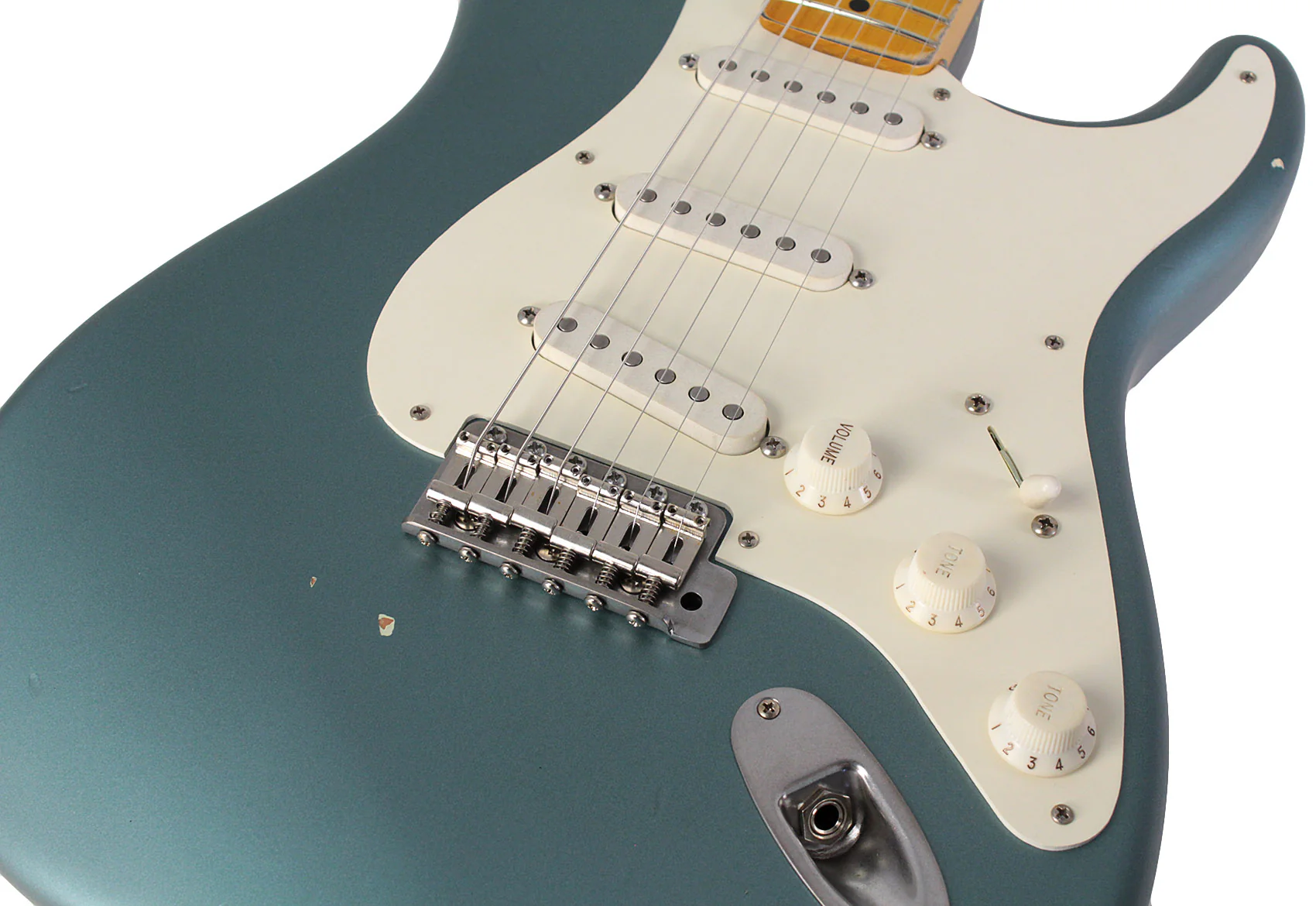 Nash S57 Guitar, Faded Ocean Turquoise Metallic, Light Aging - Image 5