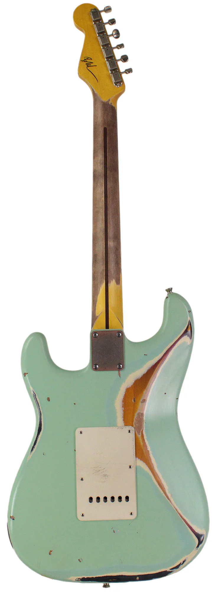 Nash S57 Guitar, Surf Green over 3 Tone Sunburst - Image 7