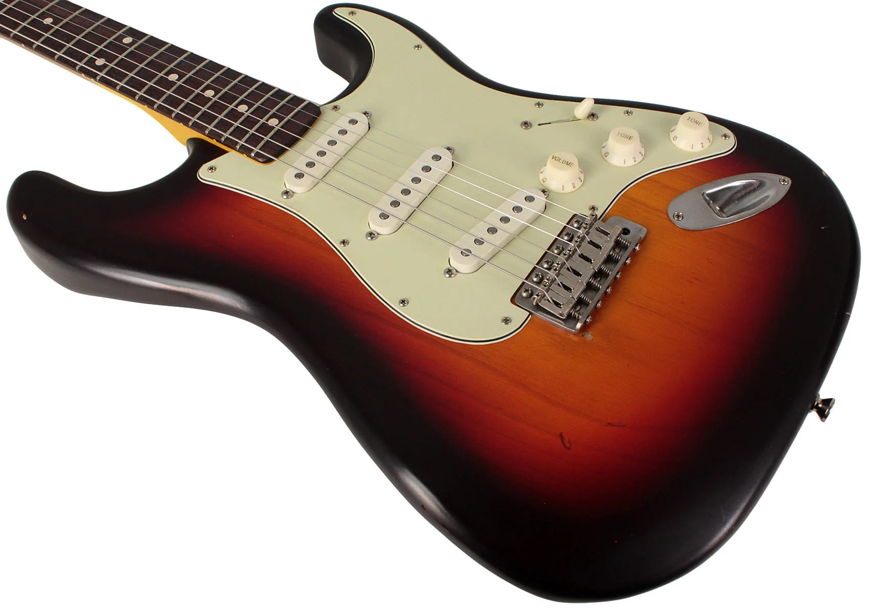 Nash S63 Guitar, 3-Tone Sunburst, Light Aging - Image 4