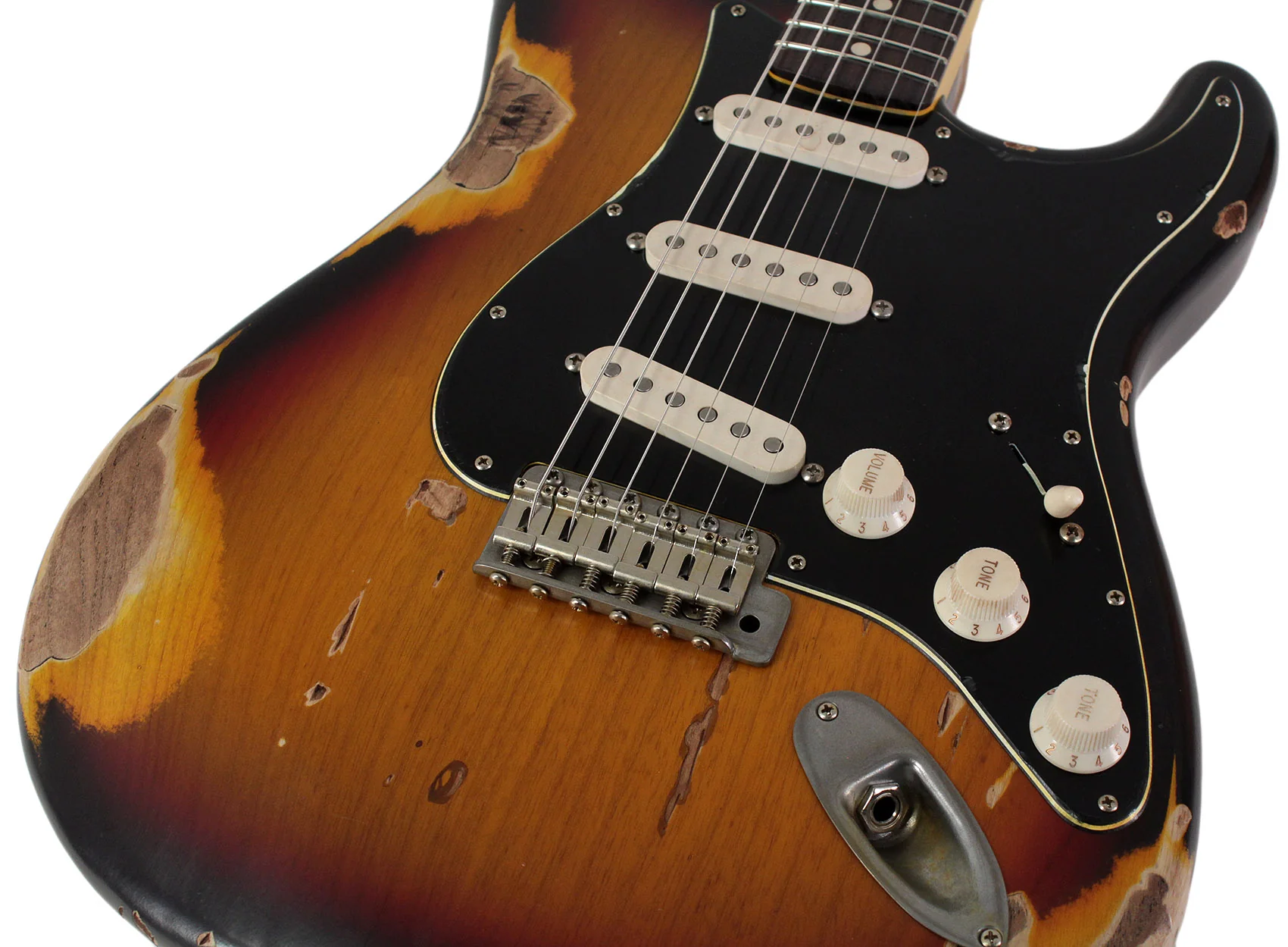 Nash S63 Guitar, 3-Tone Sunburst, Black PG (SRV Vibe) - Image 3