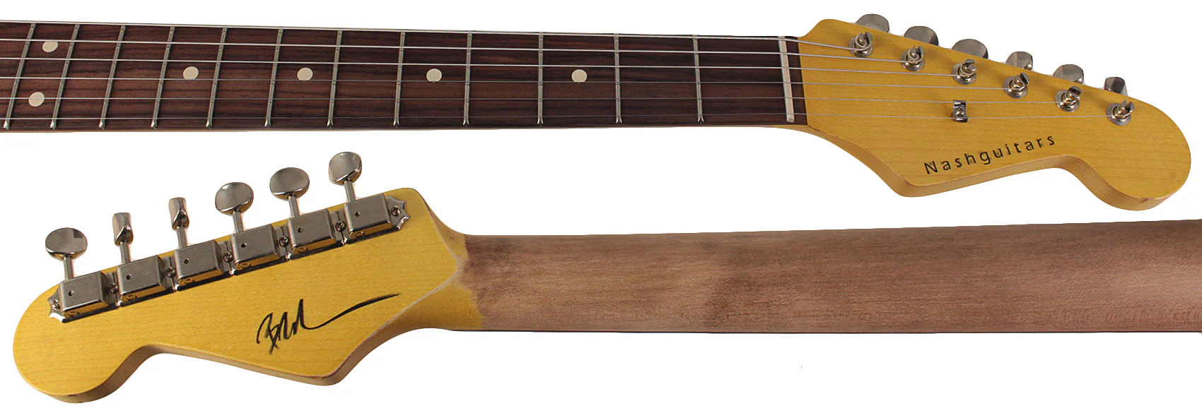 Nash S63 Guitar, 3-Tone Sunburst, Gold PG, Light Aging - Image 8