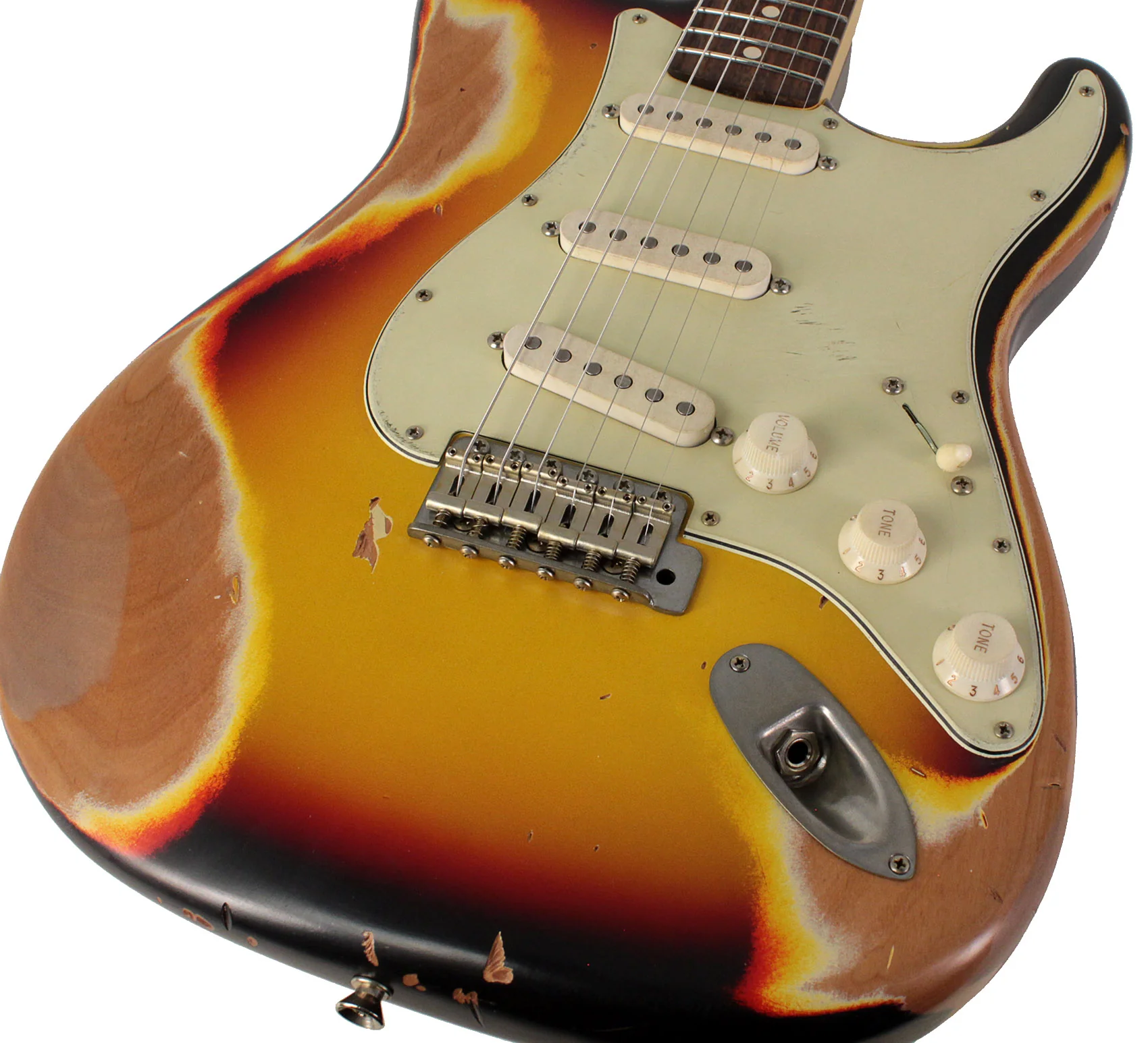 Nash S63 Guitar, 3-Tone Sunburst, Heavy Aging - Image 3