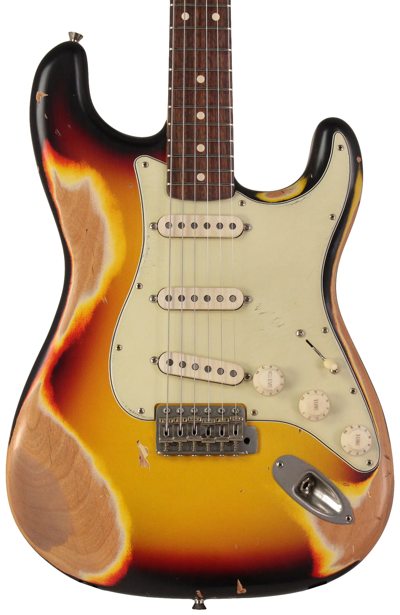 Nash S63 Guitar, 3-Tone Sunburst, Heavy Aging - Image 6