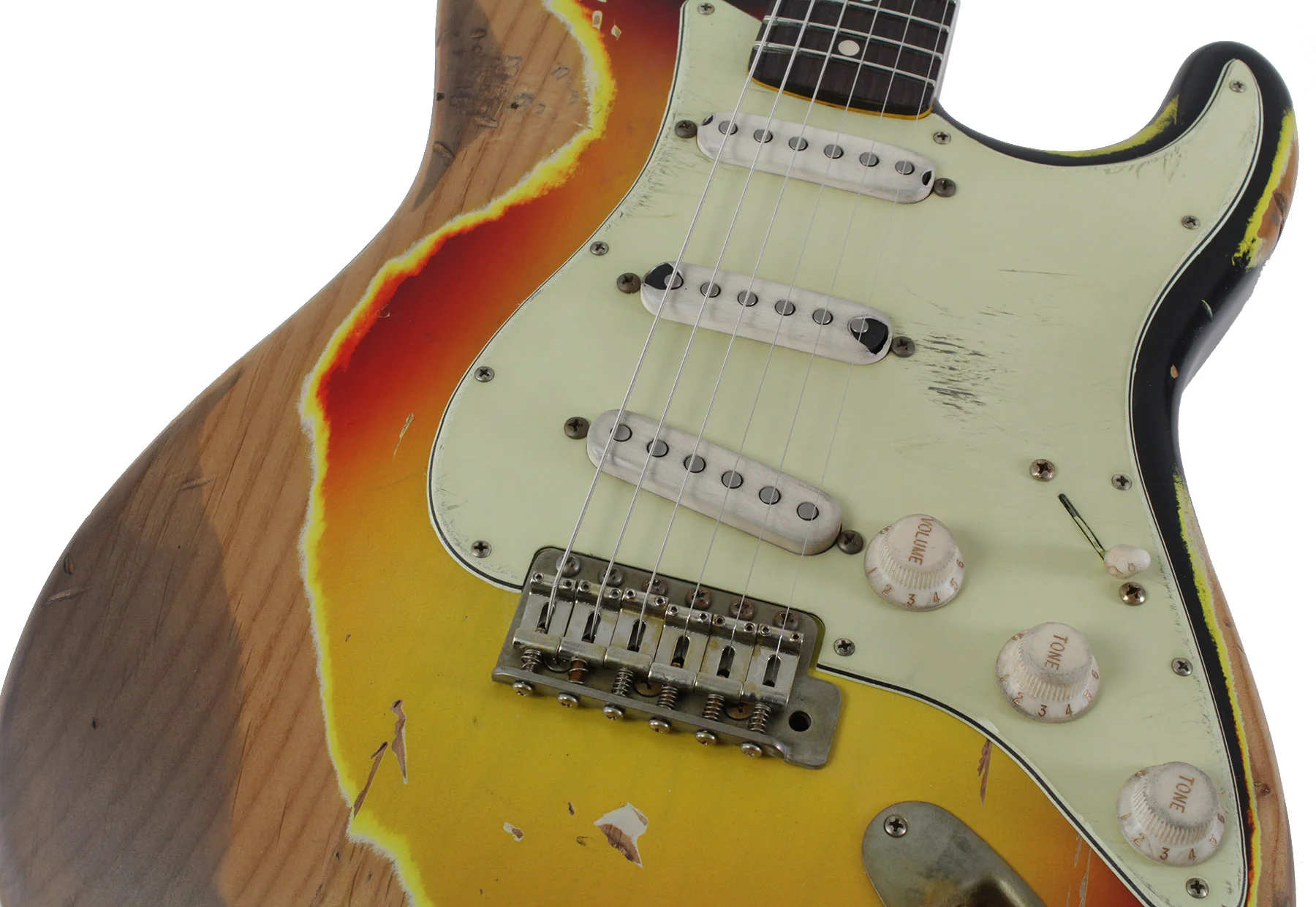 Nash S63 Guitar, 3-Tone Sunburst, Extra Heavy Aging - Image 3