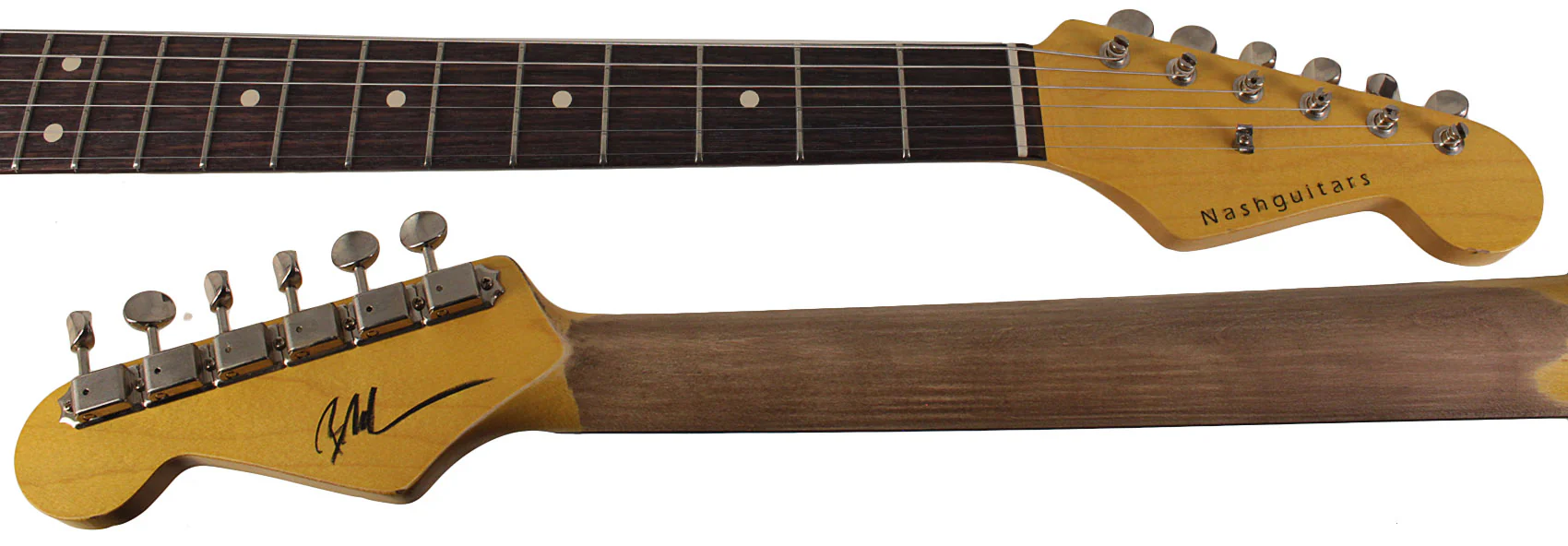 Nash S63 Guitar, 3 Tone Sunburst, HSS, Light Aging - Image 8