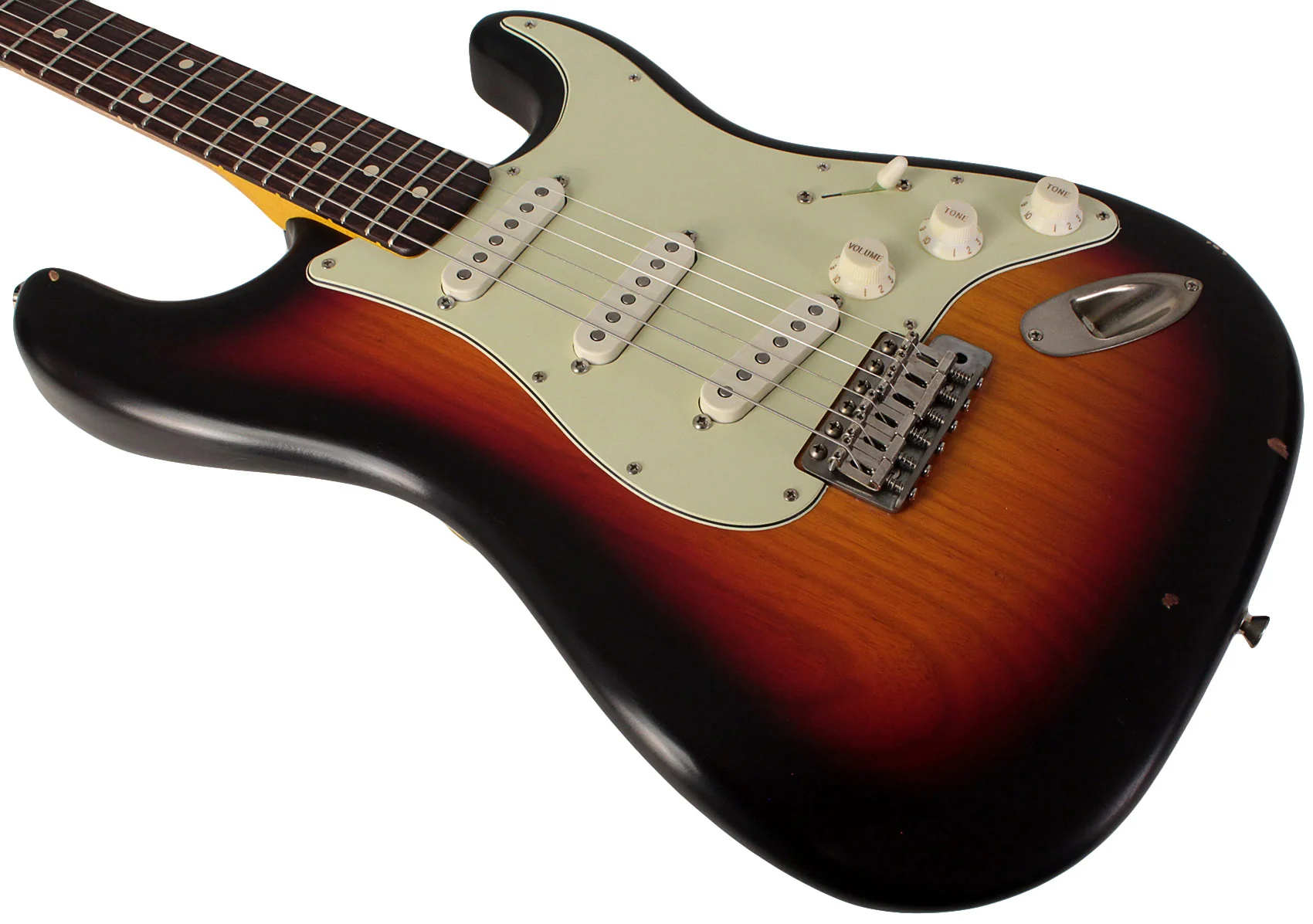 Nash S63 Guitar, 3-Tone Sunburst, Light Aging - Image 4