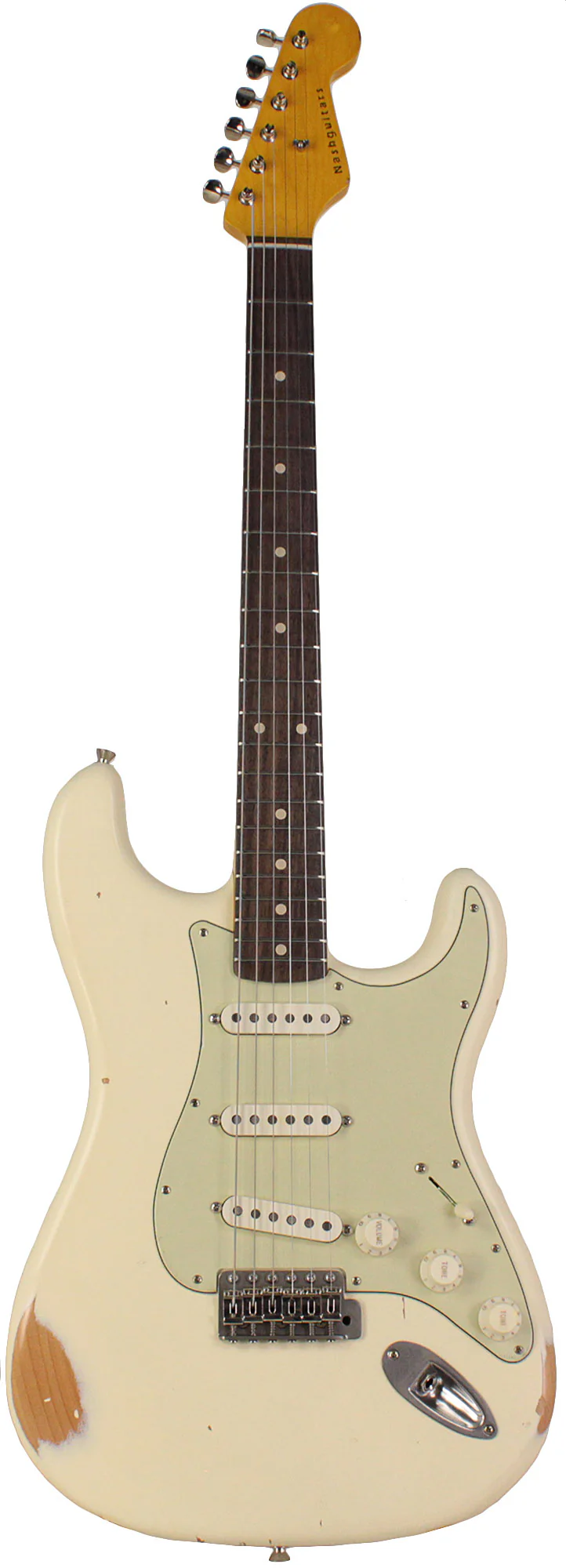 Nash S63 Guitar, Aged Olympic White, Medium Aging