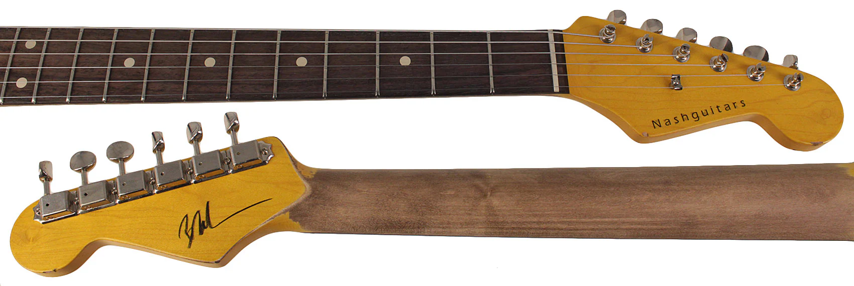 Nash S63 Guitar, Aged Olympic White, Medium Aging - Image 8