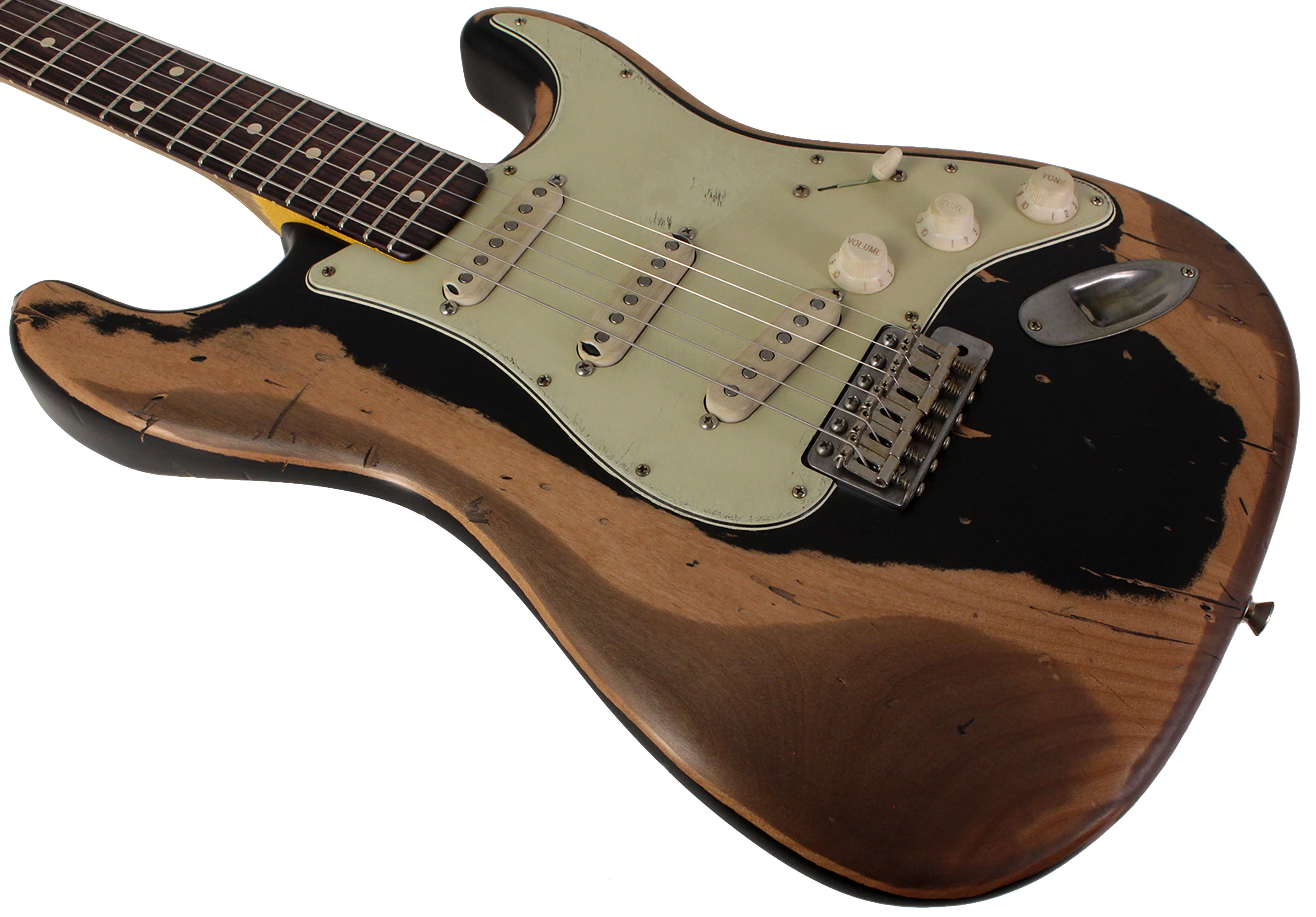 Nash S63 Guitar, Black, Extra Heavy Aging - Image 4