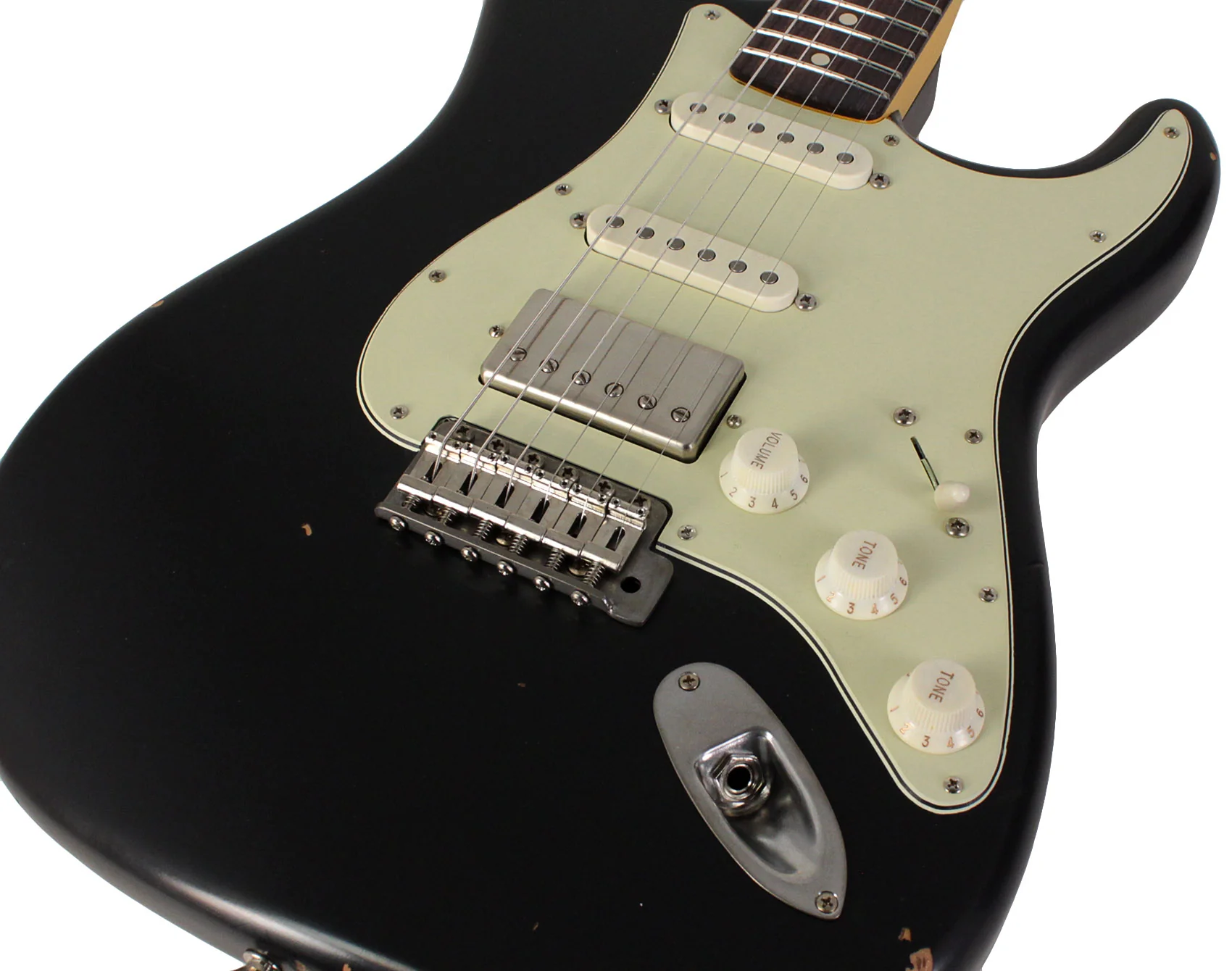 Nash S63 Guitar, Black, HSS, Light Aging - Image 3