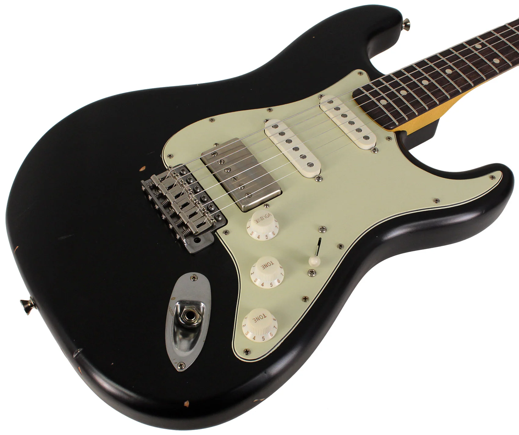 Nash S63 Guitar, Black, HSS, Light Aging - Image 2