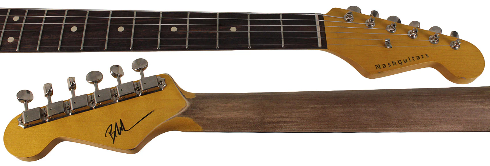 Nash S63 Guitar, Black, HSS, Light Aging - Image 8