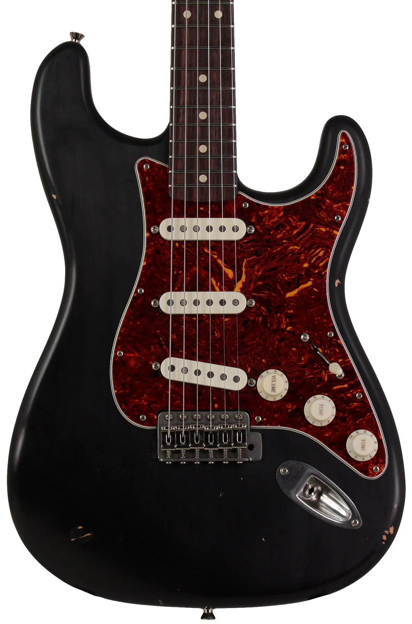Nash S63 Guitar, Black, Tortoise Shell, Light Aging - Image 5